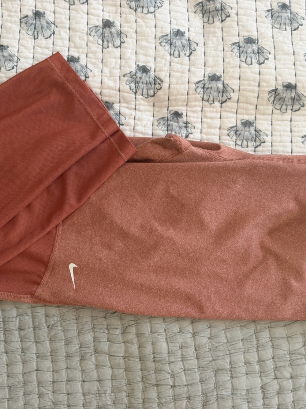 Nike Pro Rust-Toned Mesh Athletic Leggings